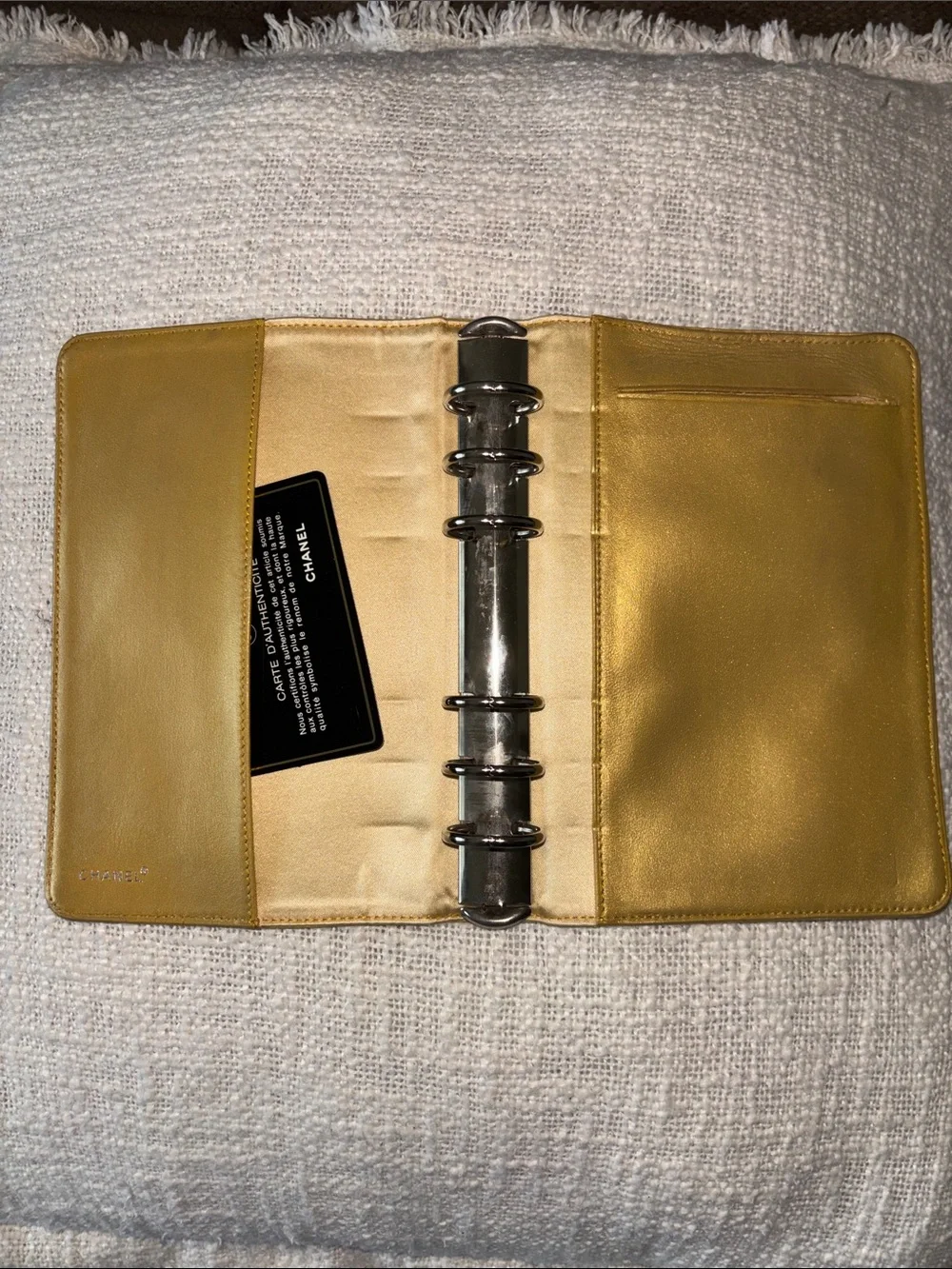 Chanel Yellow Travel Line 7” Agenda